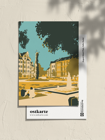 August-Bebel-Platz, Postkarte A6