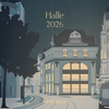 2026 Halle Kalender (quadratisch, 21 x 21 cm)
