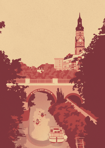Karl-Heine-Kanal, Kunstdruck A4/ A3