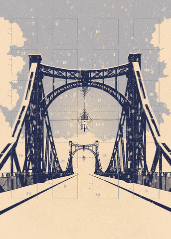 Schoko-Adventskalender, Peißnitzbrücke Halle