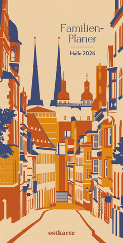 Familienplaner Halle 2026 (42 x 21 cm)