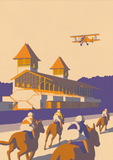 Galopprennbahn Scheibenholz, Kunstdruck A4/ A3
