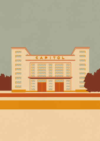 Capitol, Kunstdruck A4/ A3