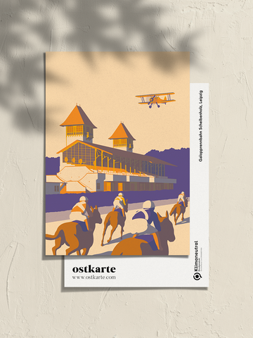 Galopprennbahn Scheibenholz 2, Postkarte A6