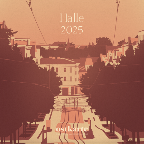 2025 Halle Kalender (klein, quadratisch)