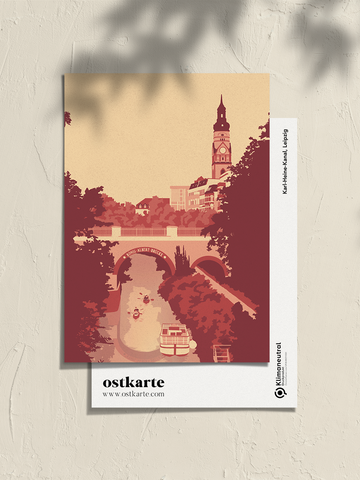Karl-Heine-Kanal, Postkarte A6