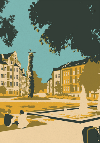 August-Bebel-Platz, Kunstdruck A4/ A3