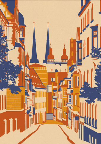 Rathausstraße, Kunstdruck A4/ A3